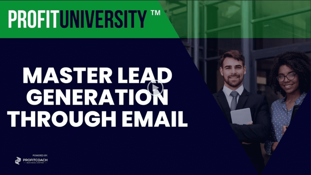 master lead generation vermont business coach